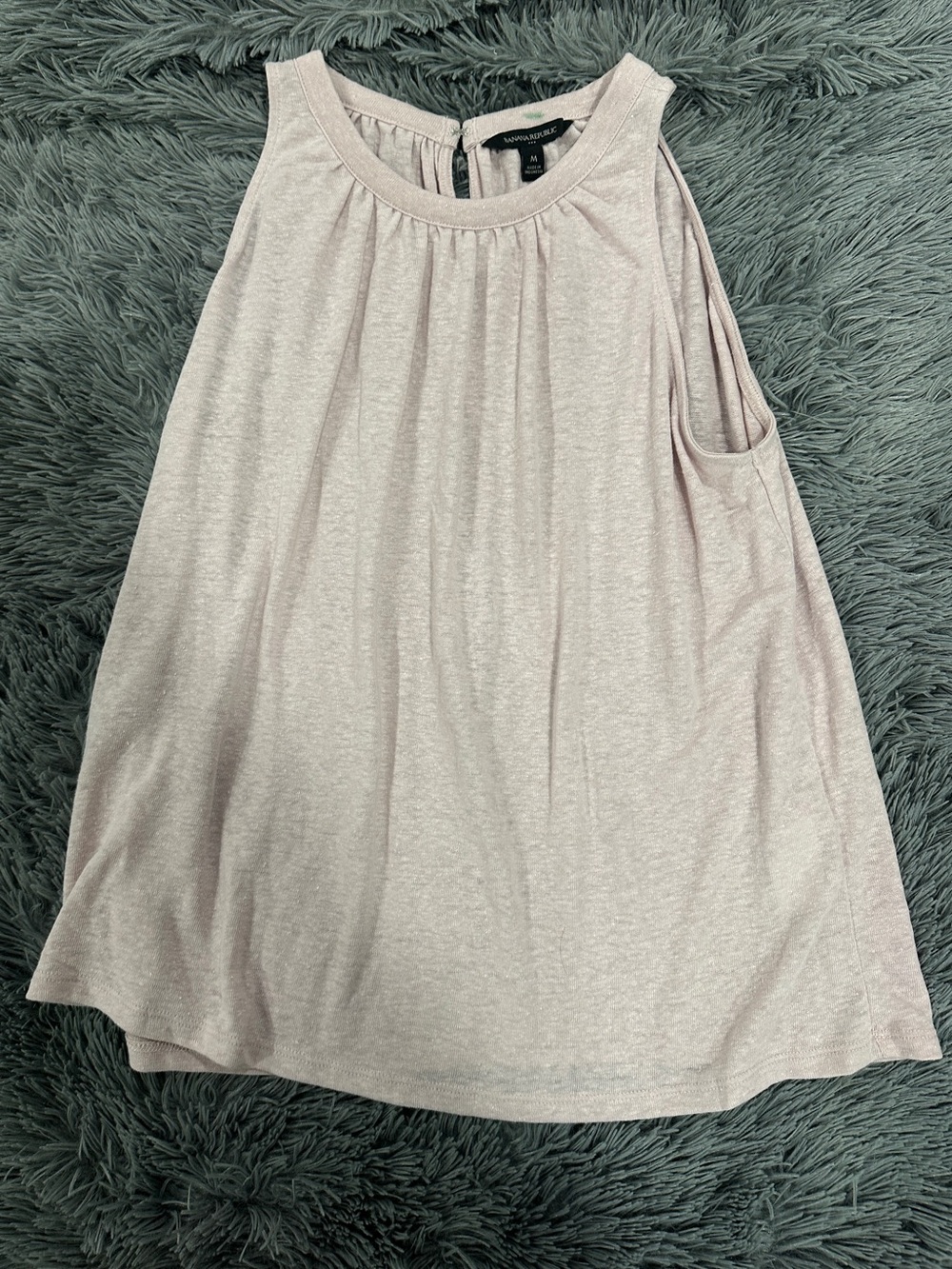 Banana Republic Button Keyhole Back Tank Top